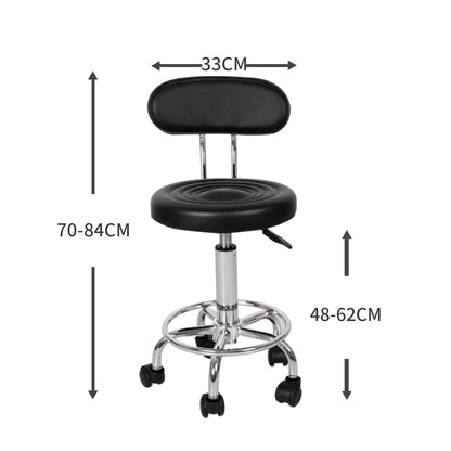 Levede 4x Salon Stool Swivel Bar Stools-1973194181484613634