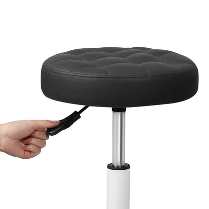 Levede 2x Rolling Bar Stool Swivel Salon SPA Chair Black-1973194182046650371