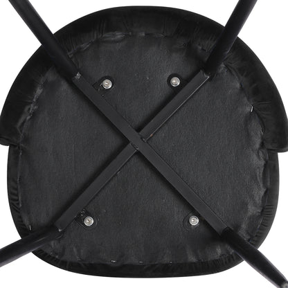 Levede 8x Dining Chairs Kitchen Cafe Black-1975420351374561283