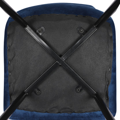 Levede 4x Dining Chairs Kitchen Velvet Blue-1975420354713227267