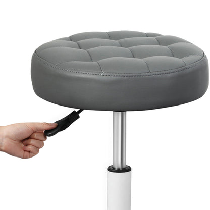Levede 4x Rolling Bar Stool Swivel Salon SPA Chair Grey-1973193552229961731