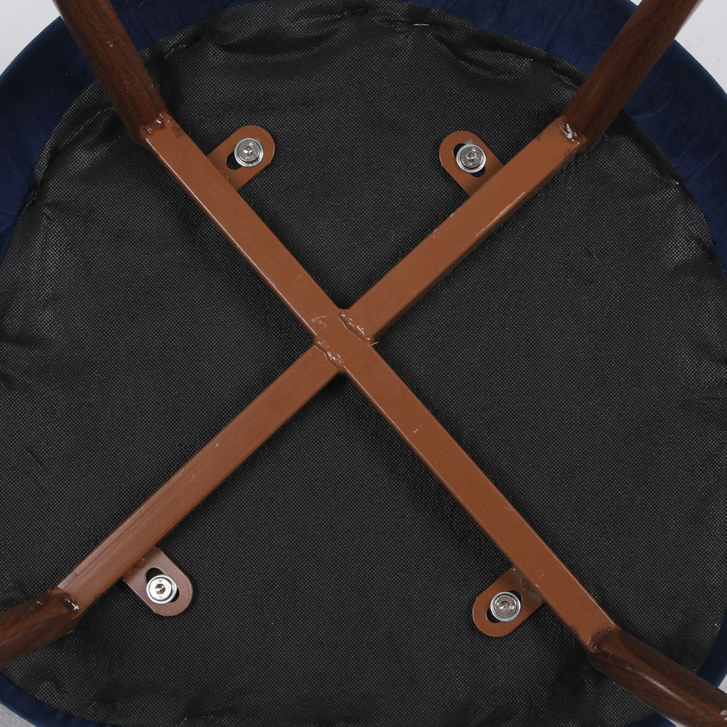 Levede 8x Dining Chairs Seat French Navy-1975420353060671491