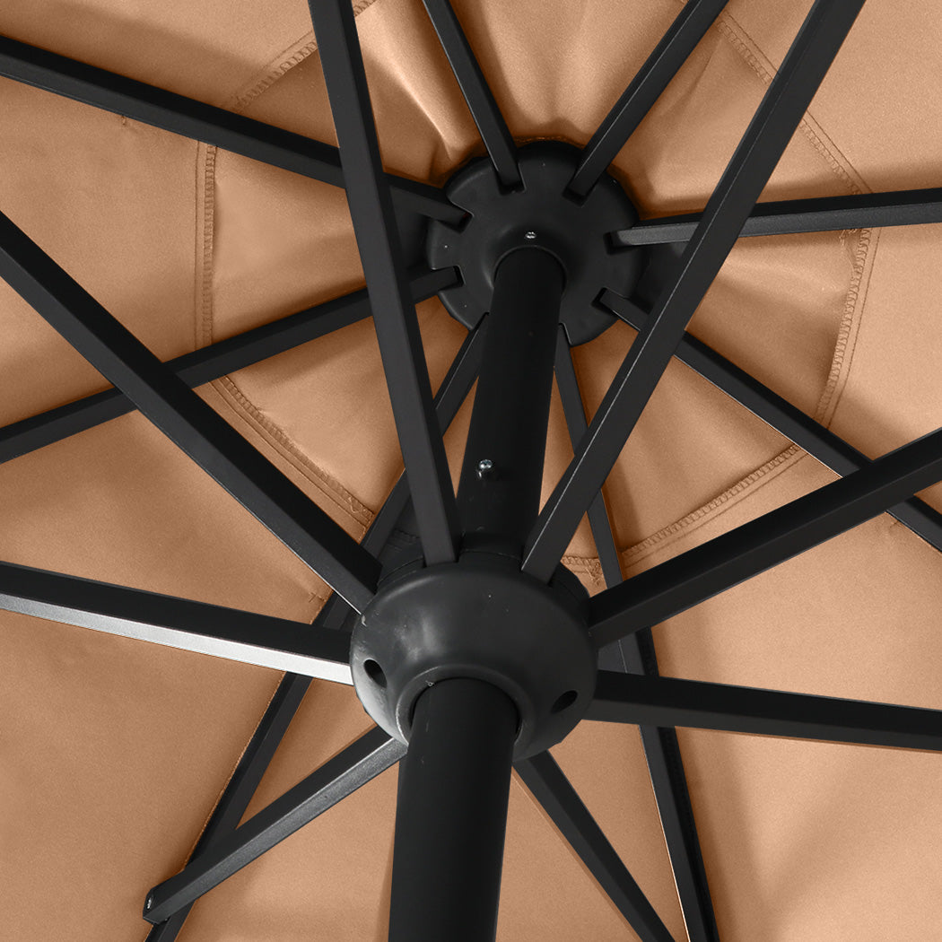 Centra 3M LED Outdoor Umbrella Base Stand Khaki-1973193576263323651