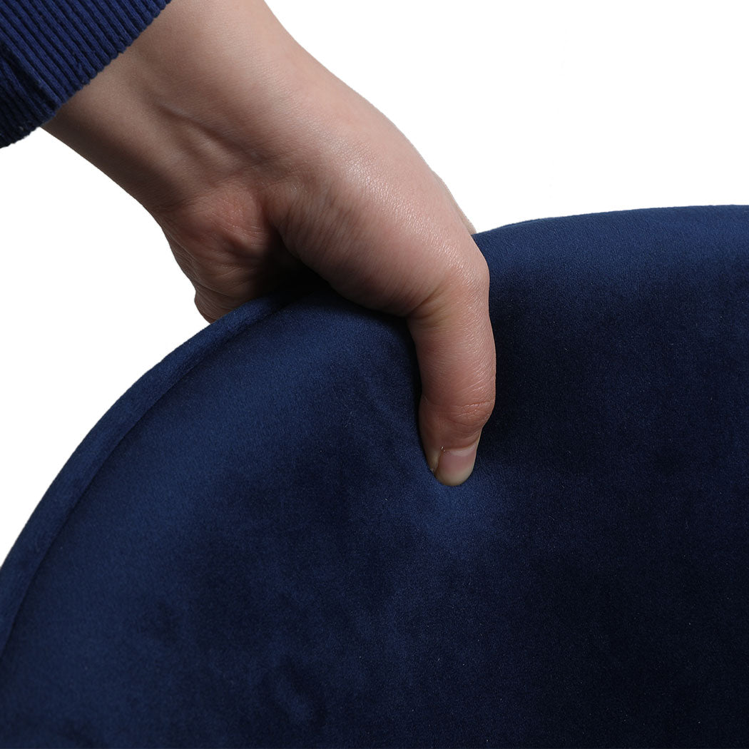 Levede 4x Dining Chairs Seat French Navy-1975420352670601220