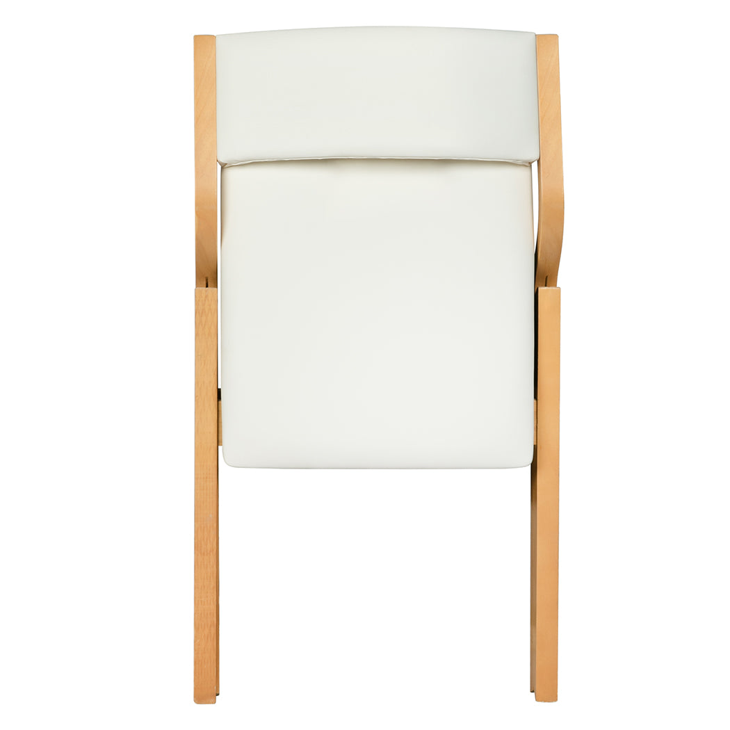 Levede 6x Dining Chairs Foldable PU Beige-1975420358072864772