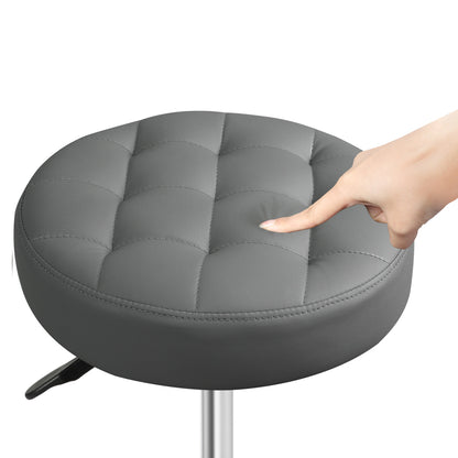 Levede 2x Rolling Bar Stool Swivel Salon SPA Chair Grey-1975420349612953604