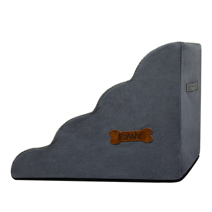 Pawz 4 Steps Pet Stairs Dog Ramp High Density Foam Grey-1973193539760295940
