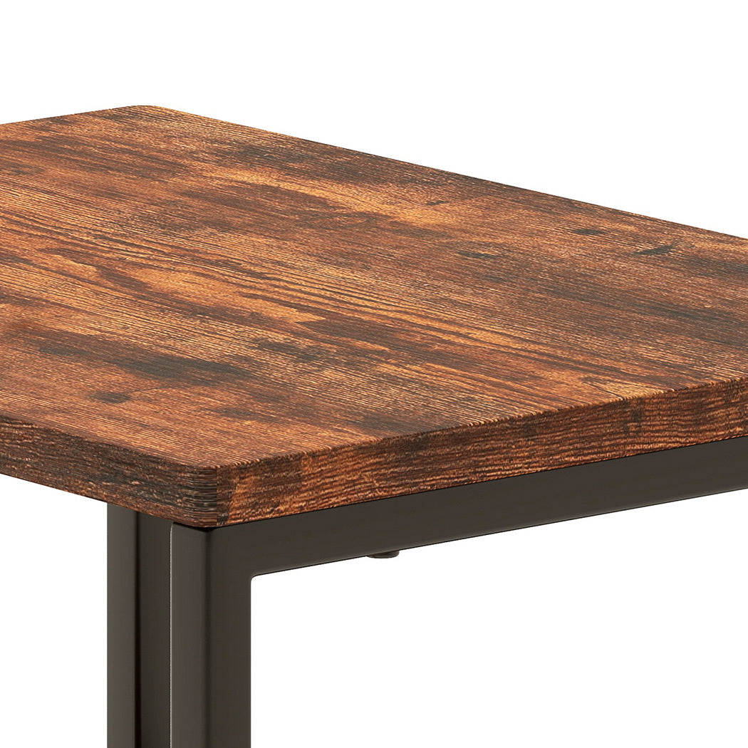 Levede LED Bedside Table with 2 Drawers Power Outlets-1973194191941013508