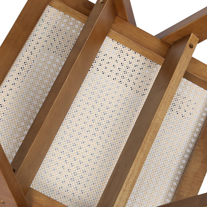 Levede 6x Walnut Wicker Armchair Dining Chair-1975420361449279492