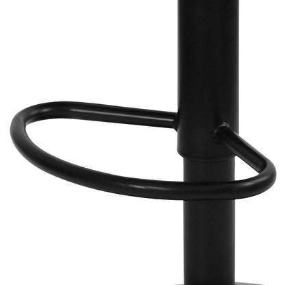 Levede 4x Bar Stool Swivel Gas Lift PU Leather Grey-1973193552611643396