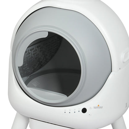 PaWz Smart Self Cleaning Cat Litter Box APP Control White-1973193547075162117