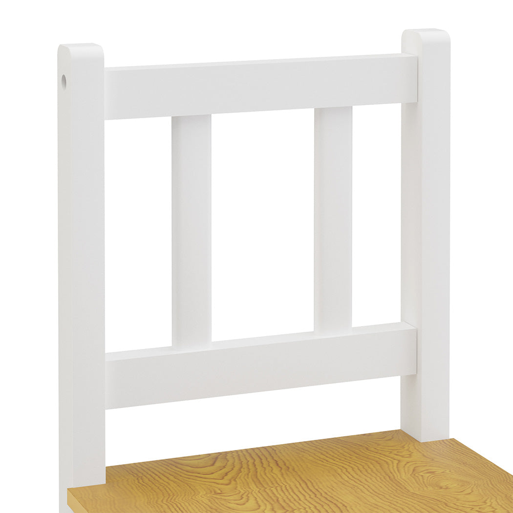 Bopeep Kids Table and Chairs Set Wooden 3PCS Study Play-1973193533703720965