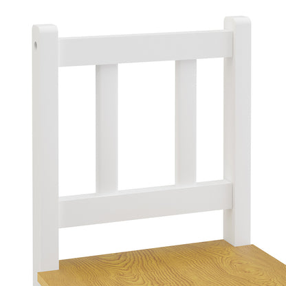 Bopeep Kids Table and Chairs Set Wooden 3PCS Study Play-1973193533703720965