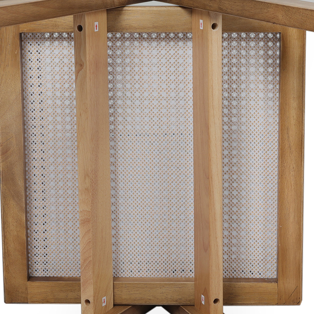 Levede 6x Dining Chair Solid Wood Rattan-1975420360006438917